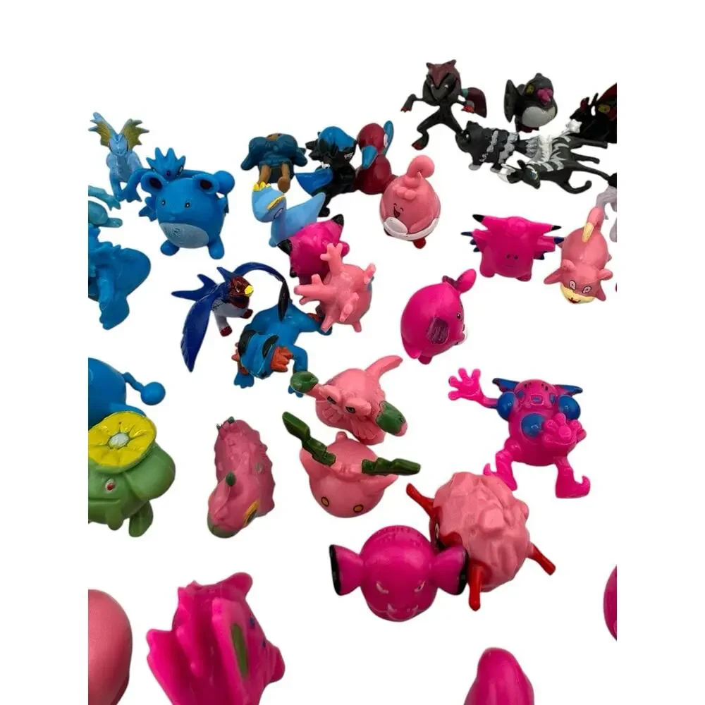 Vintage Authentic Pokémon Mini Figure Lot — 111 Figurines Stamped RL China